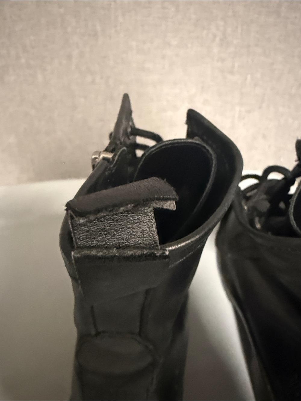 Frye Women’s Black Lace-Up Combat Boots - Picture 6 of 6